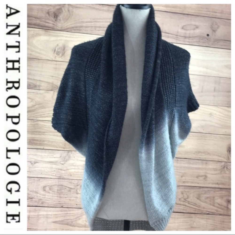 Anthropologie Nick & Mo Blue-Gray Ombré Sweater